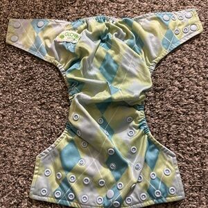 Kids Cloth Diaper - Green and Blue